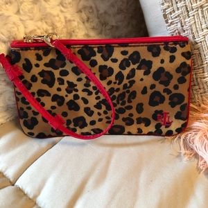 Ralph Lauren Cheetah Print Wristlet